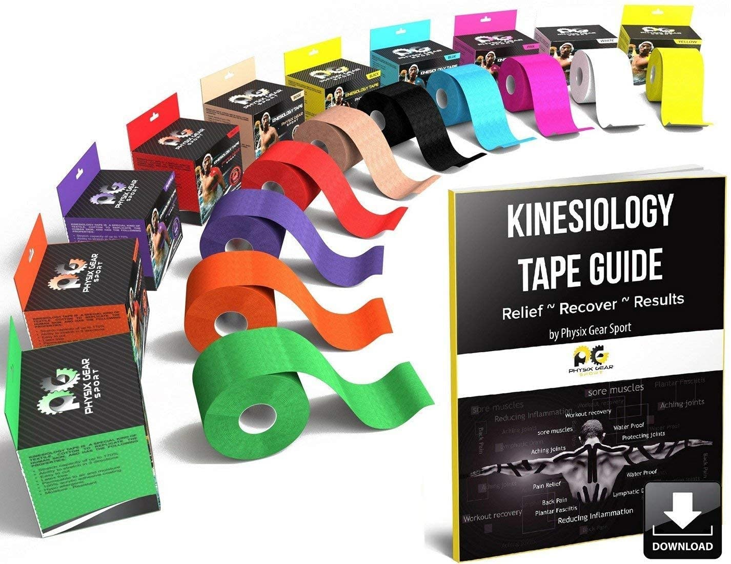 Physix Gear Kinesiology Tapes